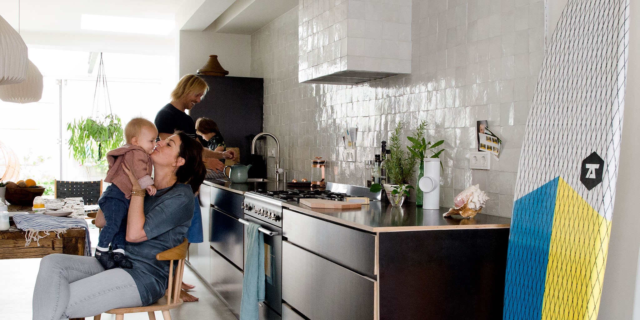 keuken met flex kraan